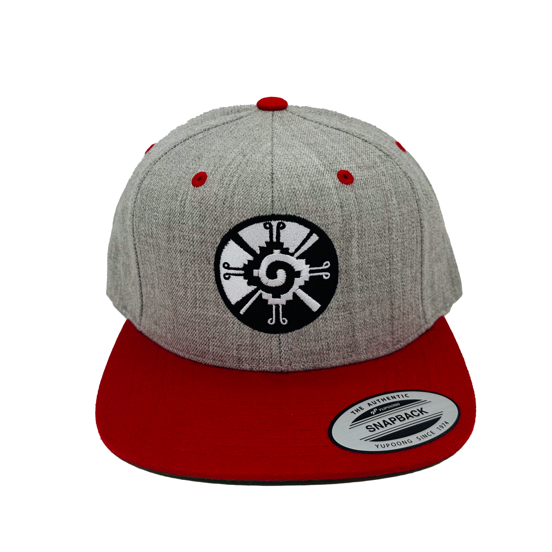 Snapback Hats - Hunab Ku Grey and Red