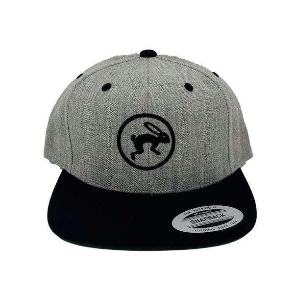 Snapback Hats - Tochtli Flat Bill Heather Grey/Black