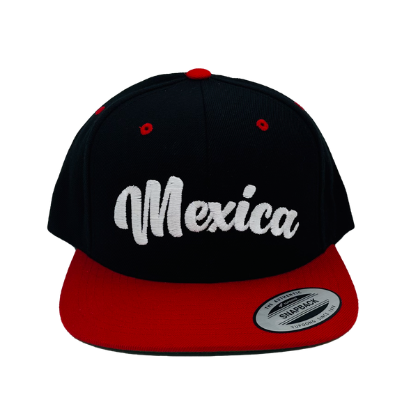 Snapback Hats - Mexica Black/Red