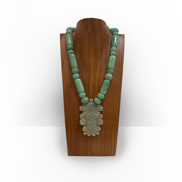 Necklace - Imperial Jade - Tlaloc – Tochtli Cultural Wear