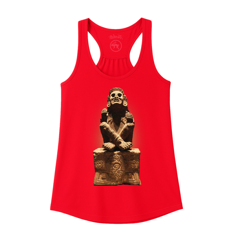 Ladies Tank Top - Flowy Razor Back - Xochipilli - Red