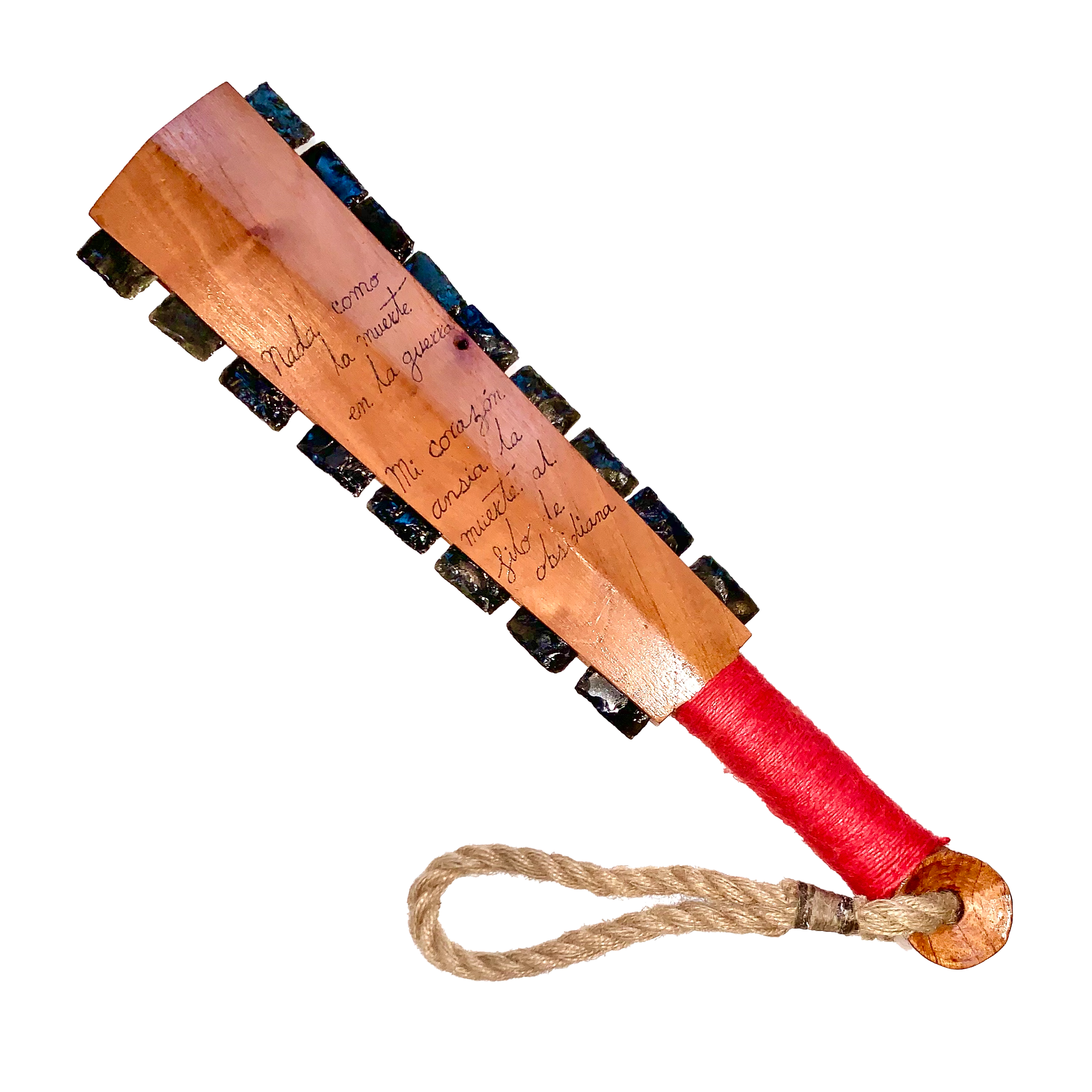 Macuahuitl (Aztec Club) - Skulls And Cross Bones - 17"
