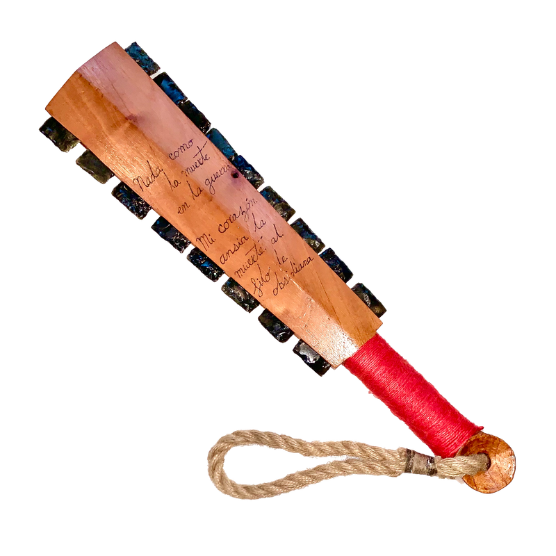 Macuahuitl (Aztec Club) 17” skulls and cross bones