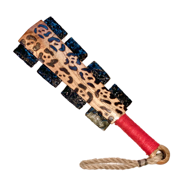 Macuahuitl (Aztec club) 17” Spots & Feathers