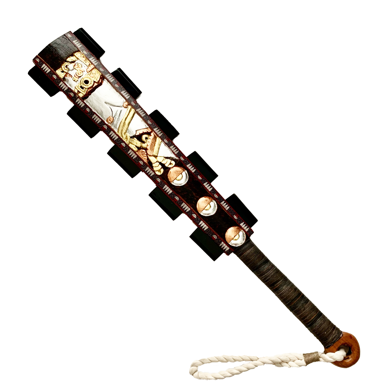 Macuahuitl (Aztec Club) 27” Coyolxauhqui – Tochtli Cultural Wear