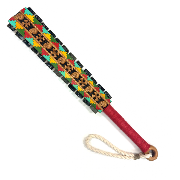 Macuahuitl (Aztec Club) 27” - Skull & Cross Bones