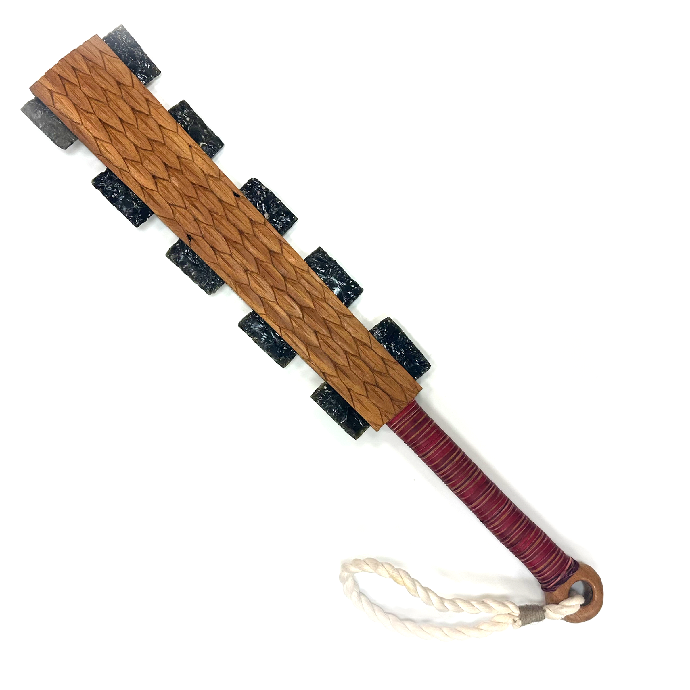 Macuahuitl (Aztec Club) - Spot & Feather - 27"
