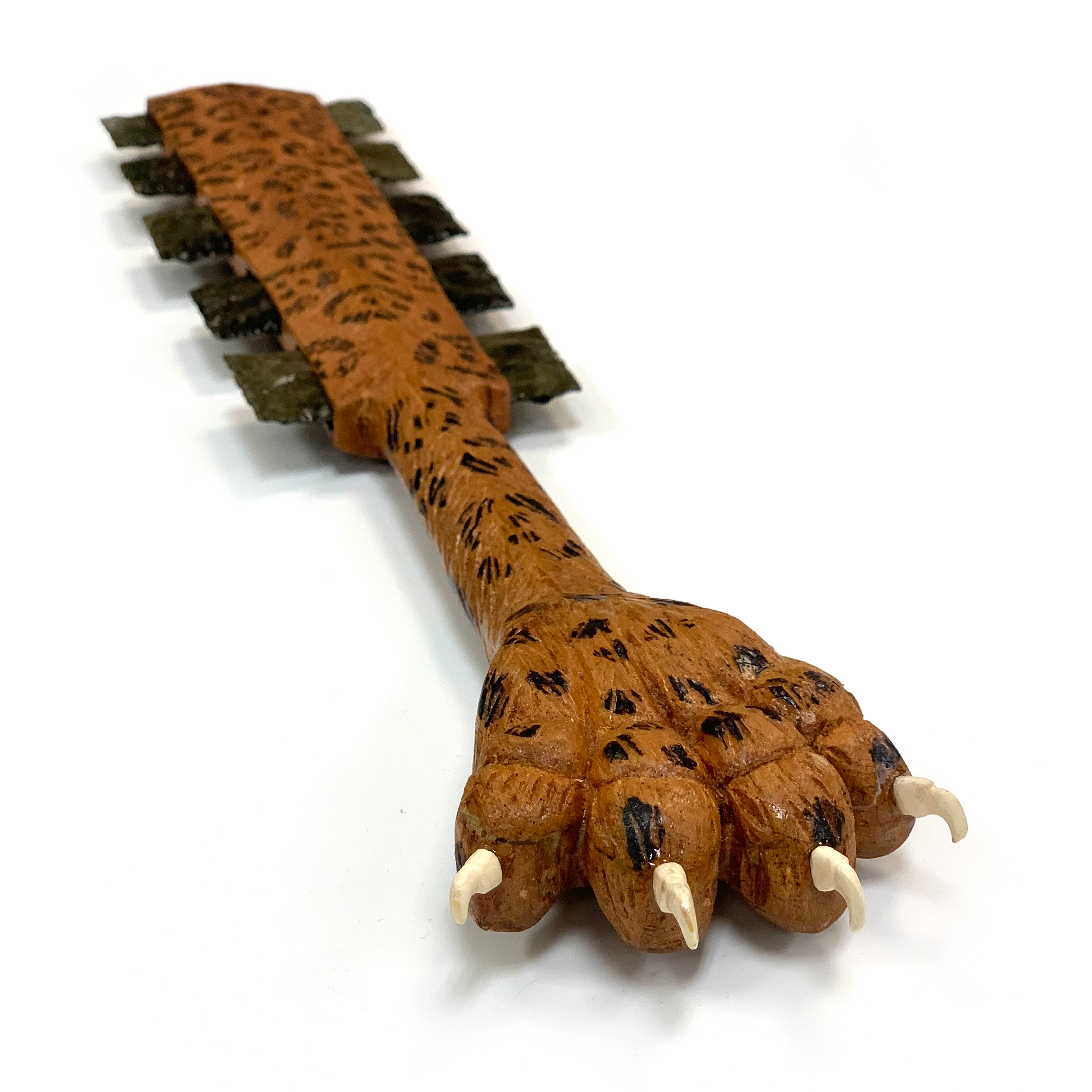 Macuahuitl (Aztec Club) - Jaguar Paw - 27"
