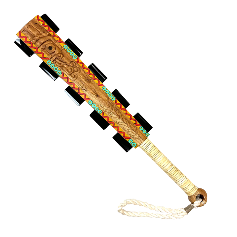 Macuahuitl (Aztec Club) - Tlaloc - 27”