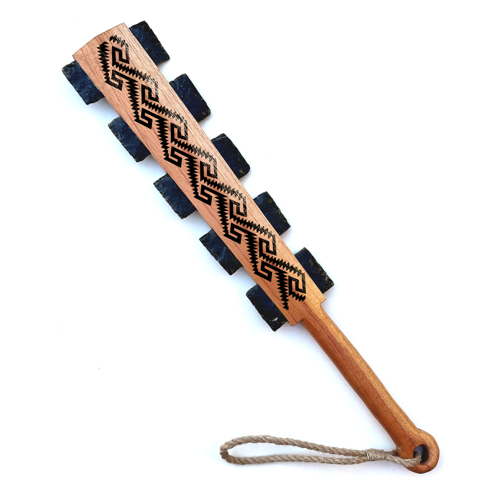 Macuahuitl (Aztec Club) - Mitla 4 - 27” – Tochtli Cultural Wear