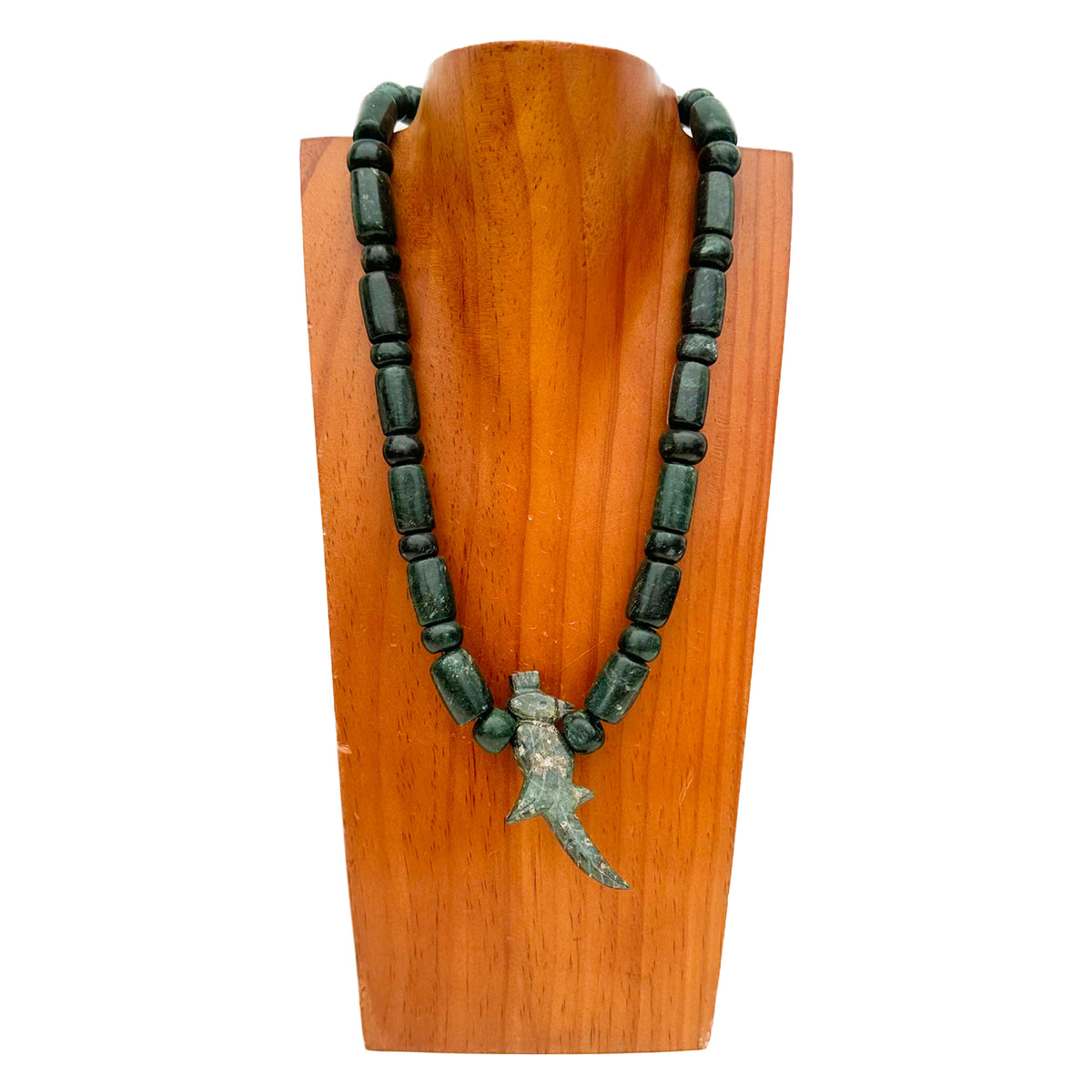 Necklace - Guatamala Jade - Quetzal bird - 5