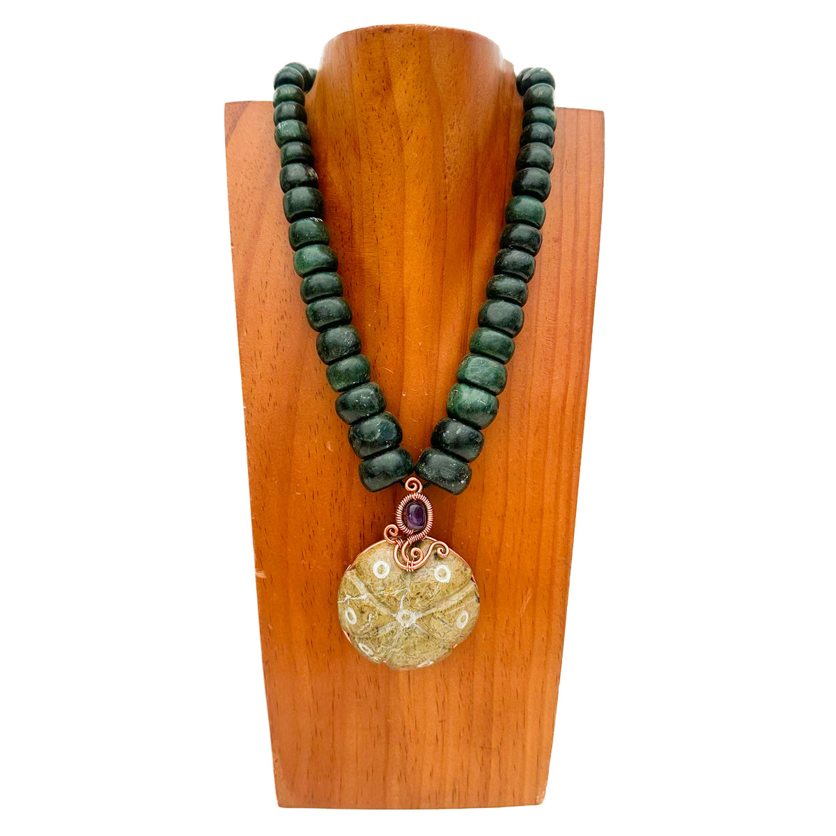 Necklace - Guatamala Jade - Peyote