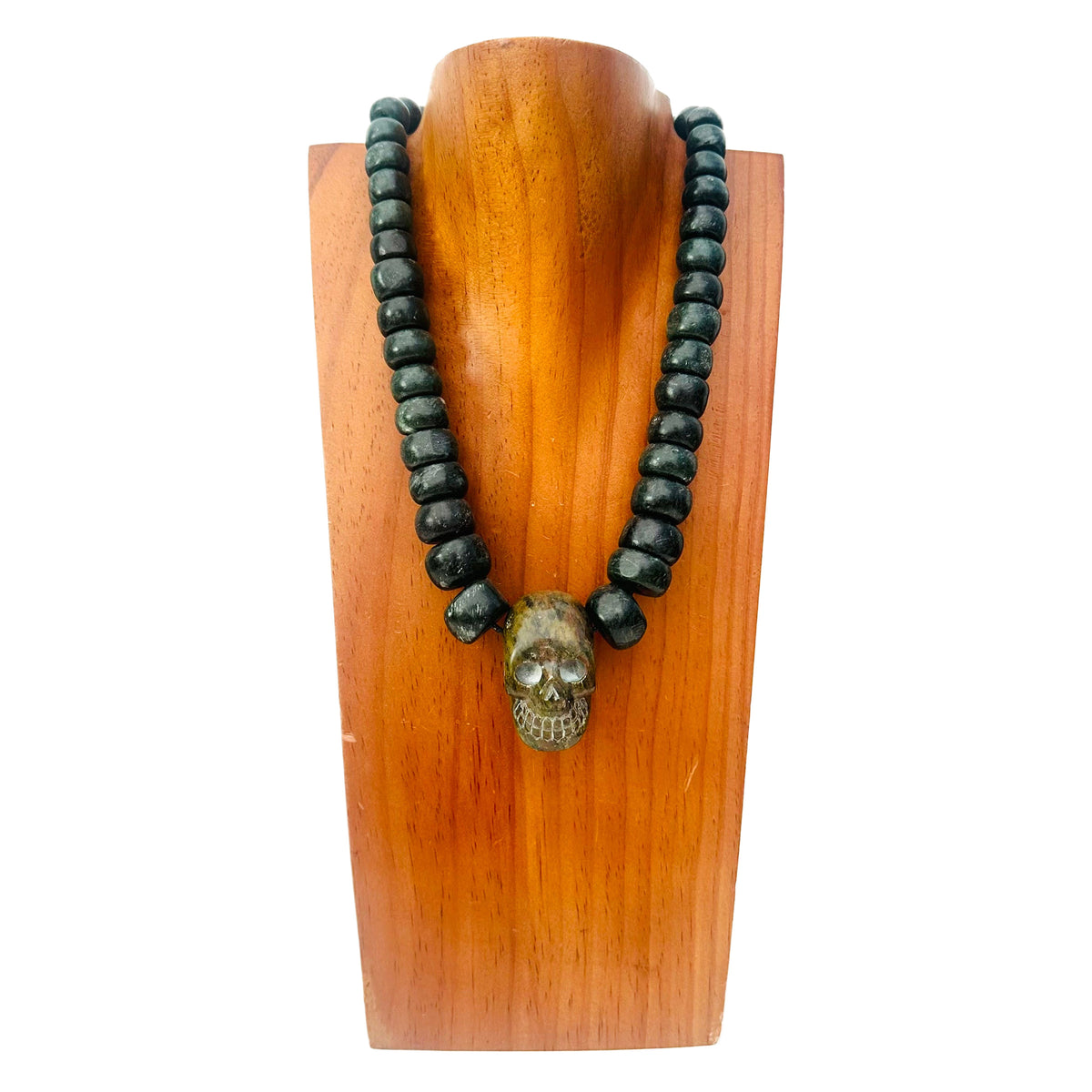 Necklace - Guatamala Jade - Skull