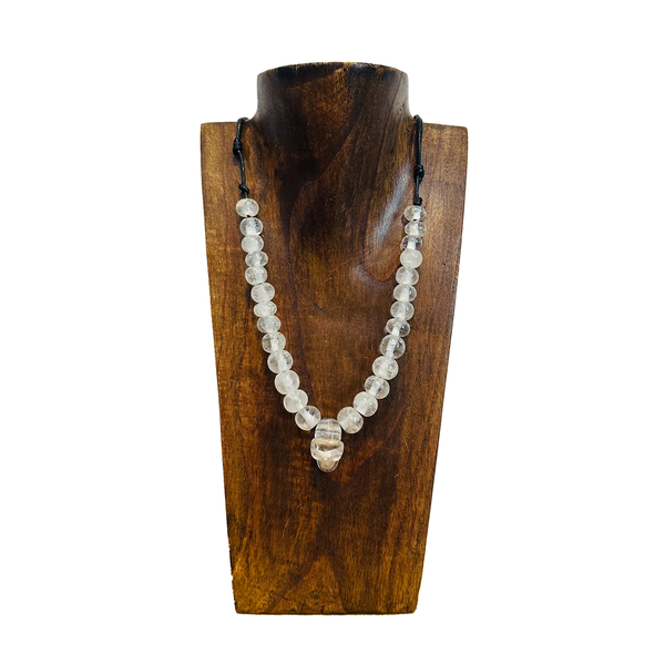 Necklace - Crystal - Miquiztli Skull