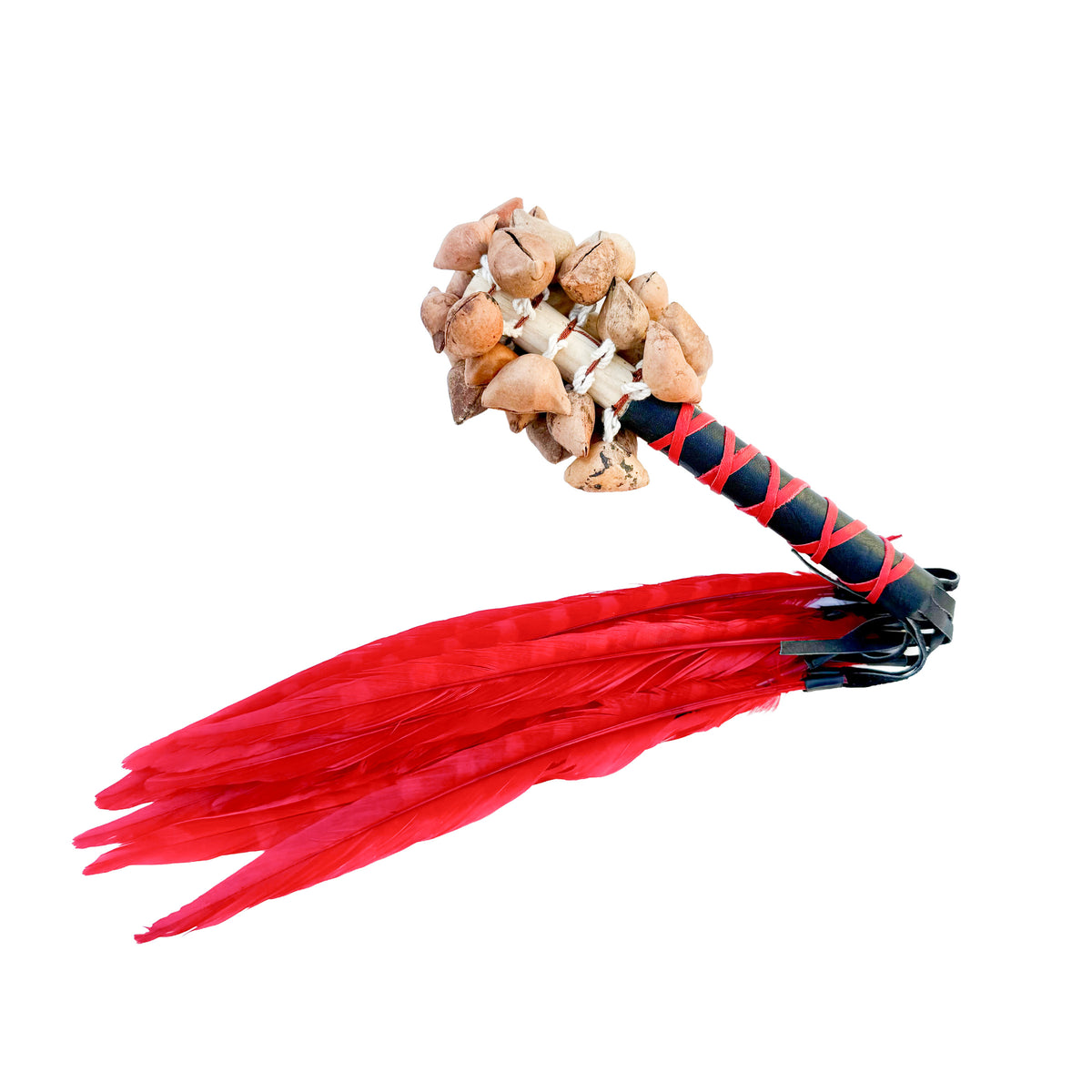 Sonaja (Rattle) - Ayoyotes w/ Feathers - 13