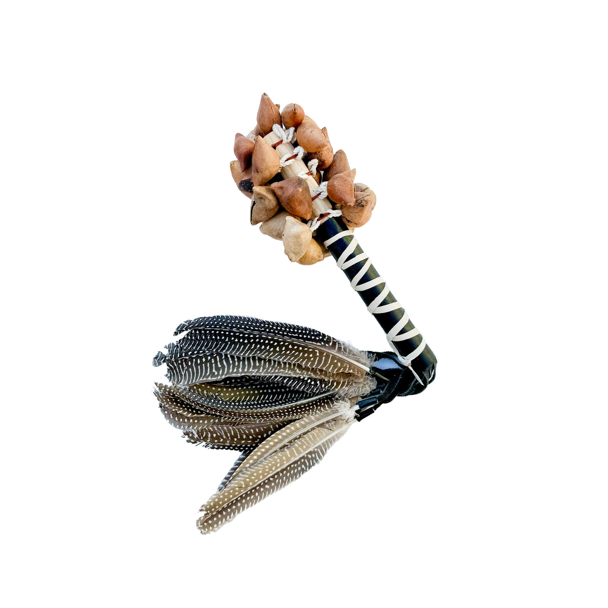 Sonaja (Rattle) - Ayoyotes w/ Feathers - 16