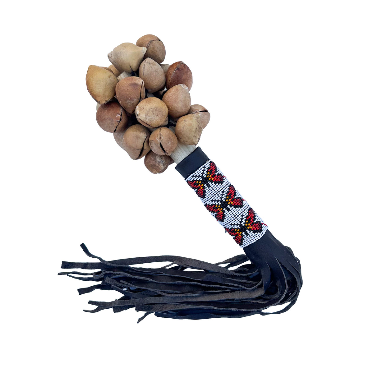 Sonaja (Rattle) - Ayoyotes with beads - 124