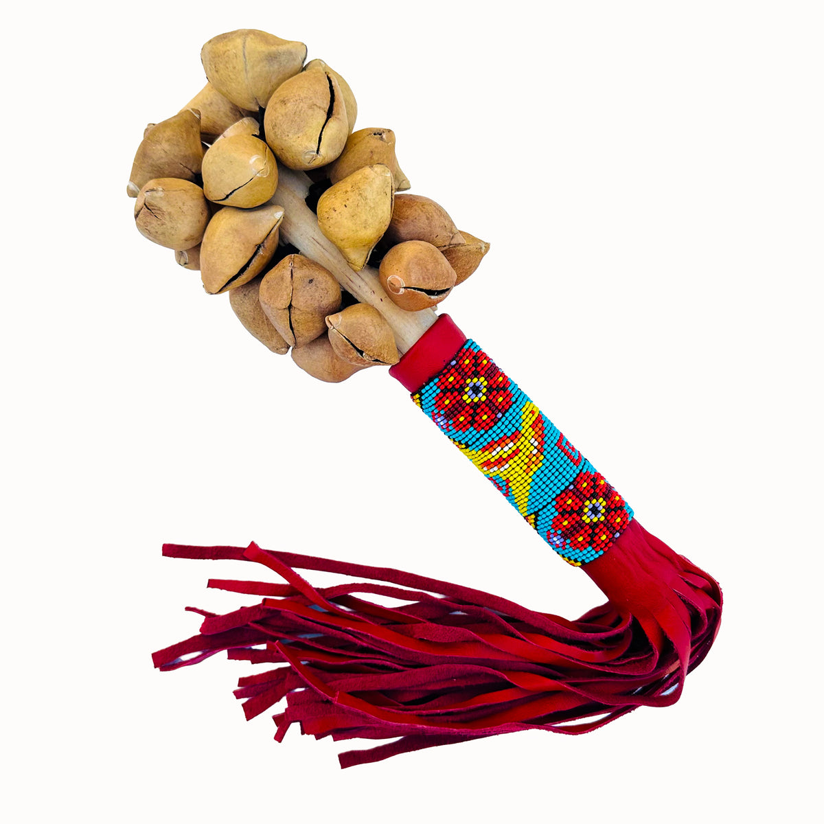 Sonaja (Rattle) - Ayoyotes with beads - 133