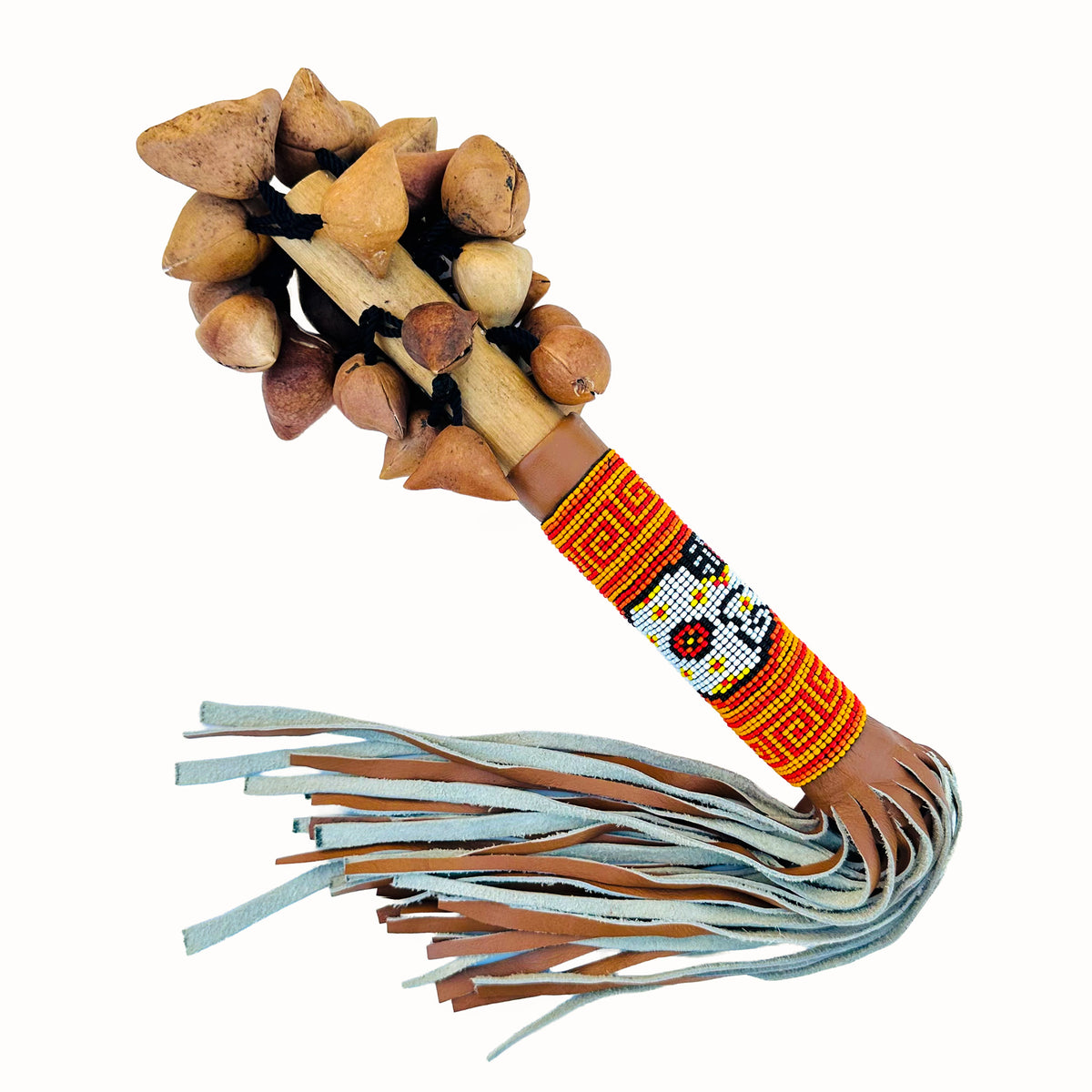 Sonaja (Rattle) - Ayoyotes with beads - 134
