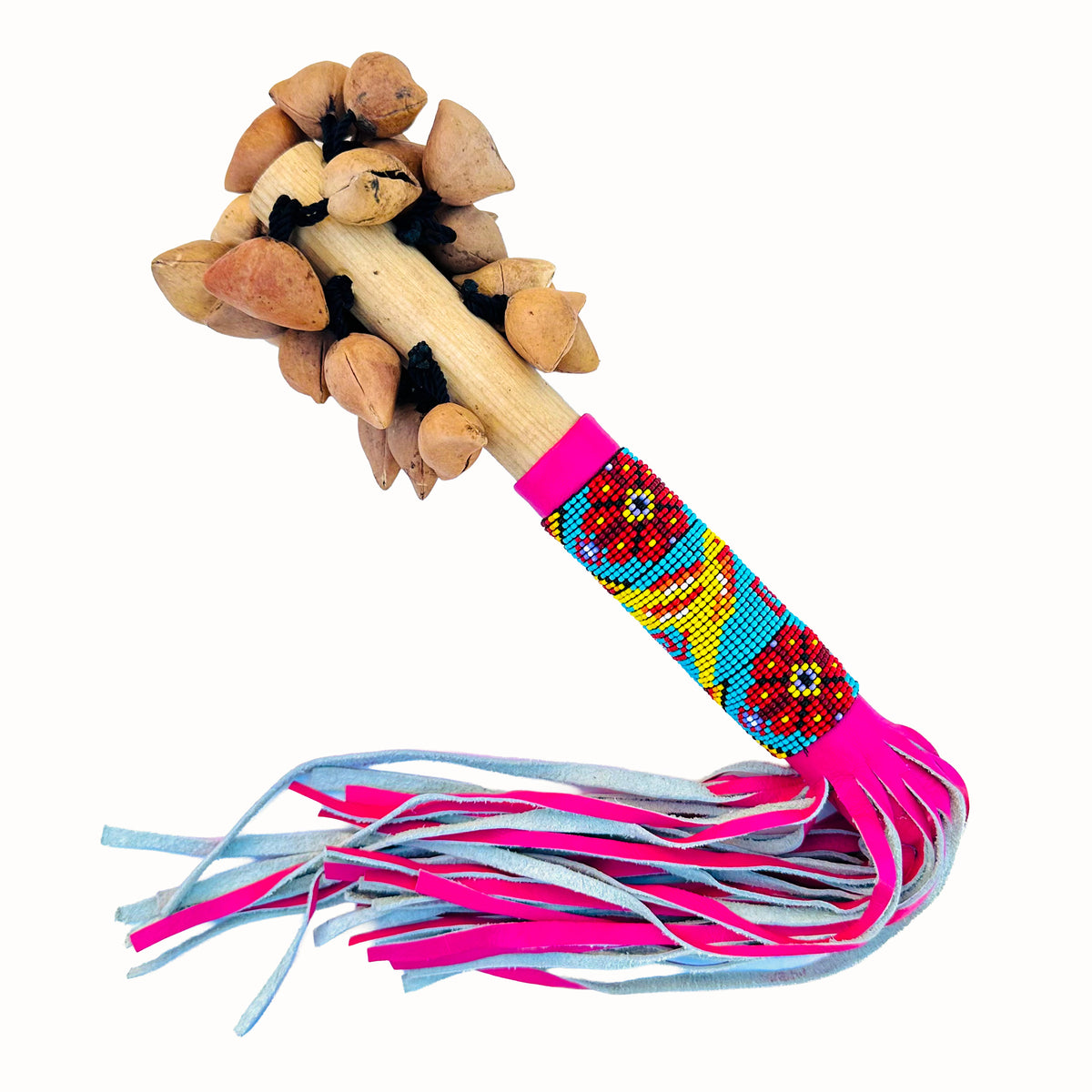 Sonaja (Rattle) - Ayoyotes with beads - 135