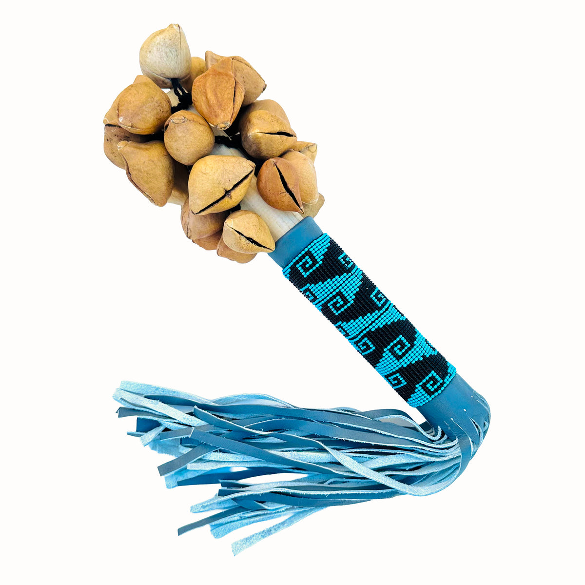 Sonaja (Rattle) - Ayoyotes with beads - 138