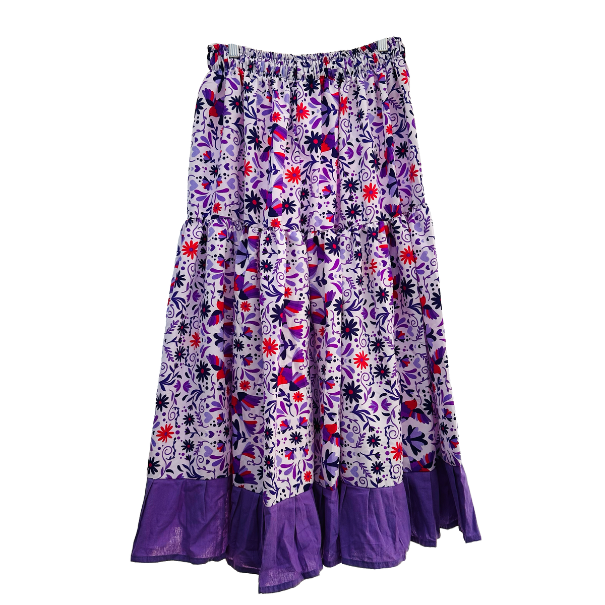 Dance Skirt - Purple Flowers