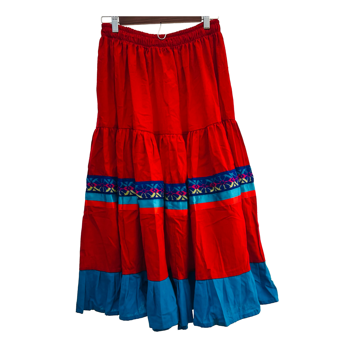 Dance Skirt - Red & Blue