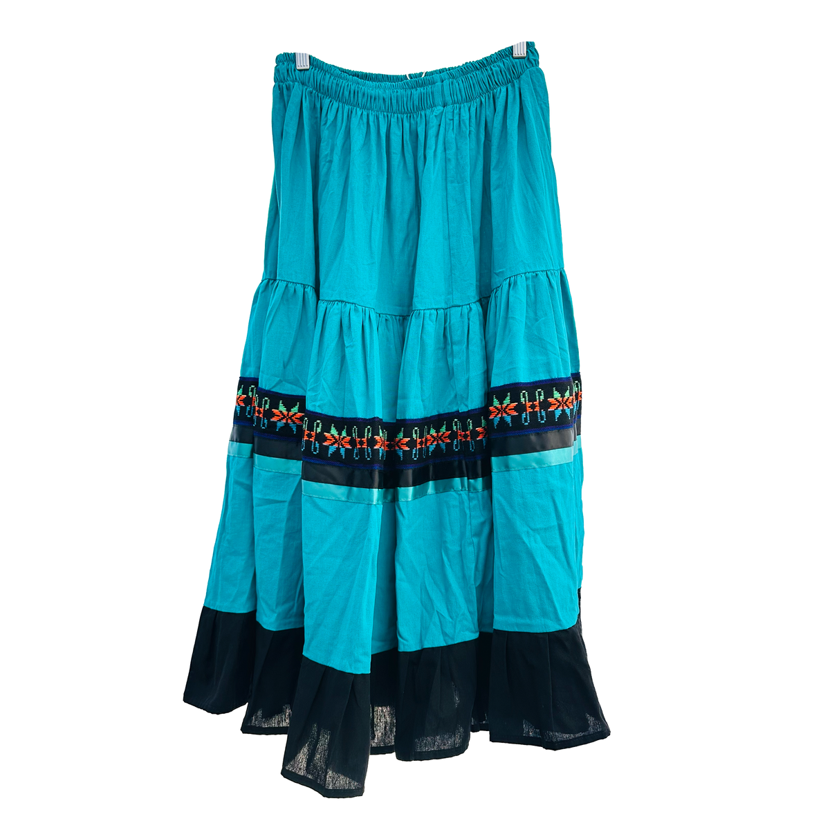 Dance Skirt - Teal & Black