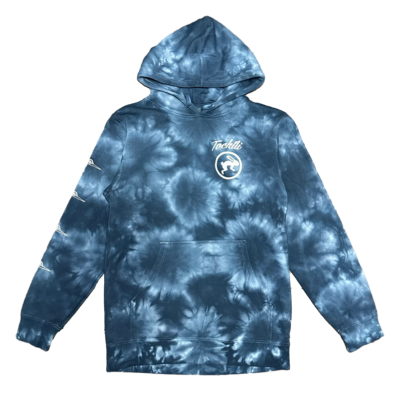 Hoodie - Huitzilopochtli Navy tie dye