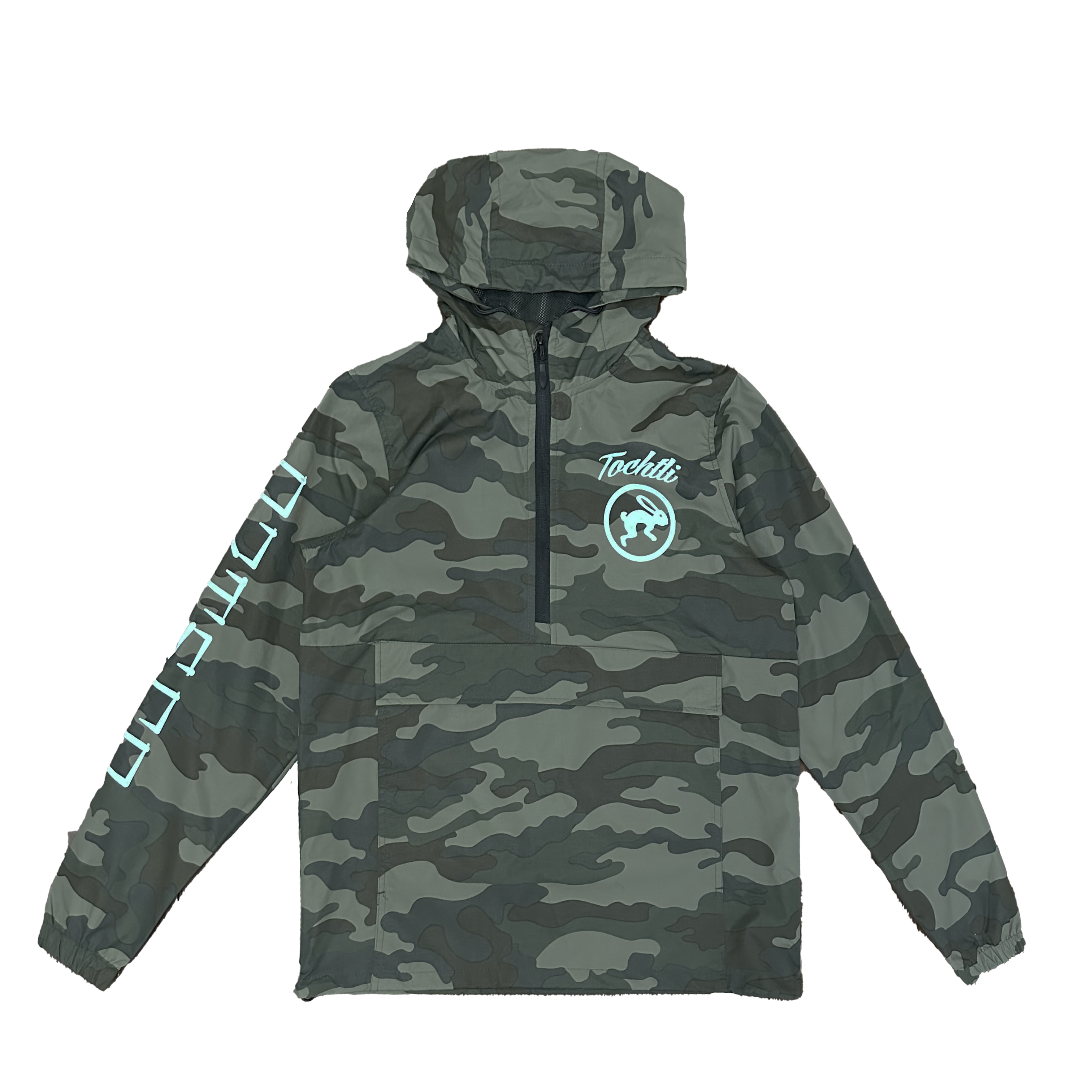 Windbreaker - Aztec Calendar Camo half zip