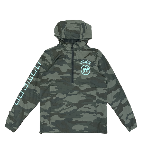 Windbreaker - Aztec Calendar Camo half zip