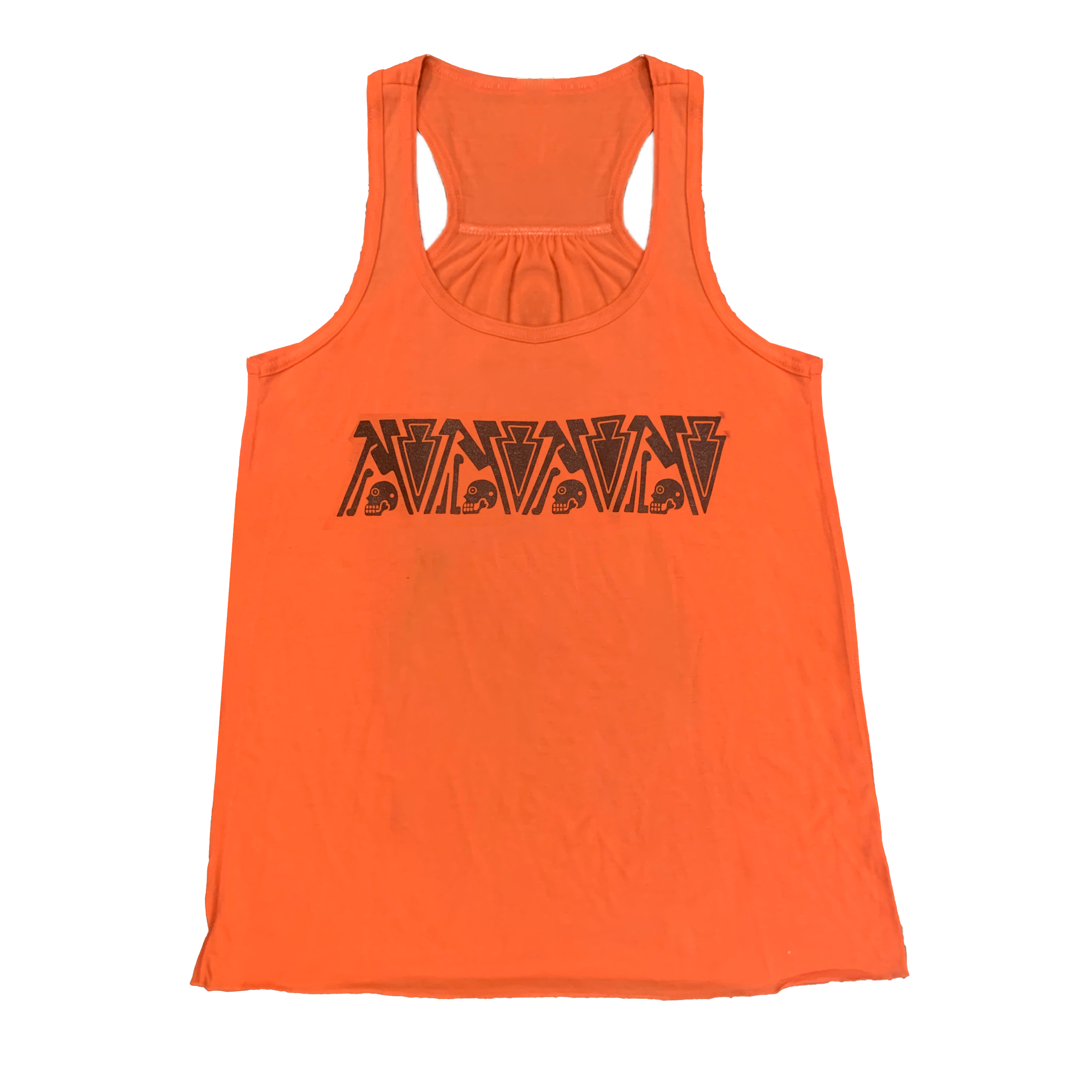 Tank Top - Ladies Flowy Razor Back - Mictlan Coral