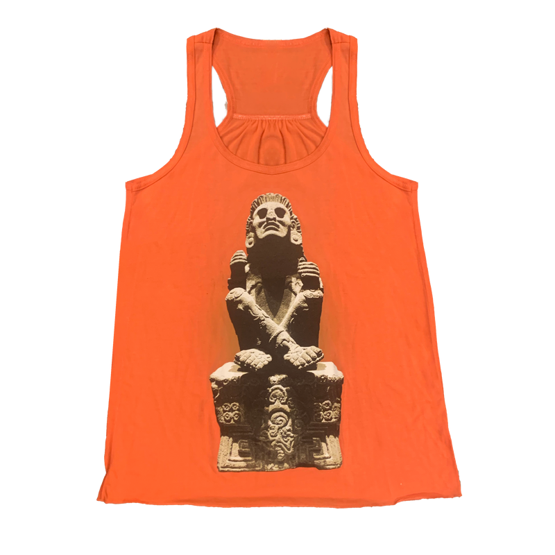 Tank Top - Ladies Flowy Razor Back - Xochipilli Coral