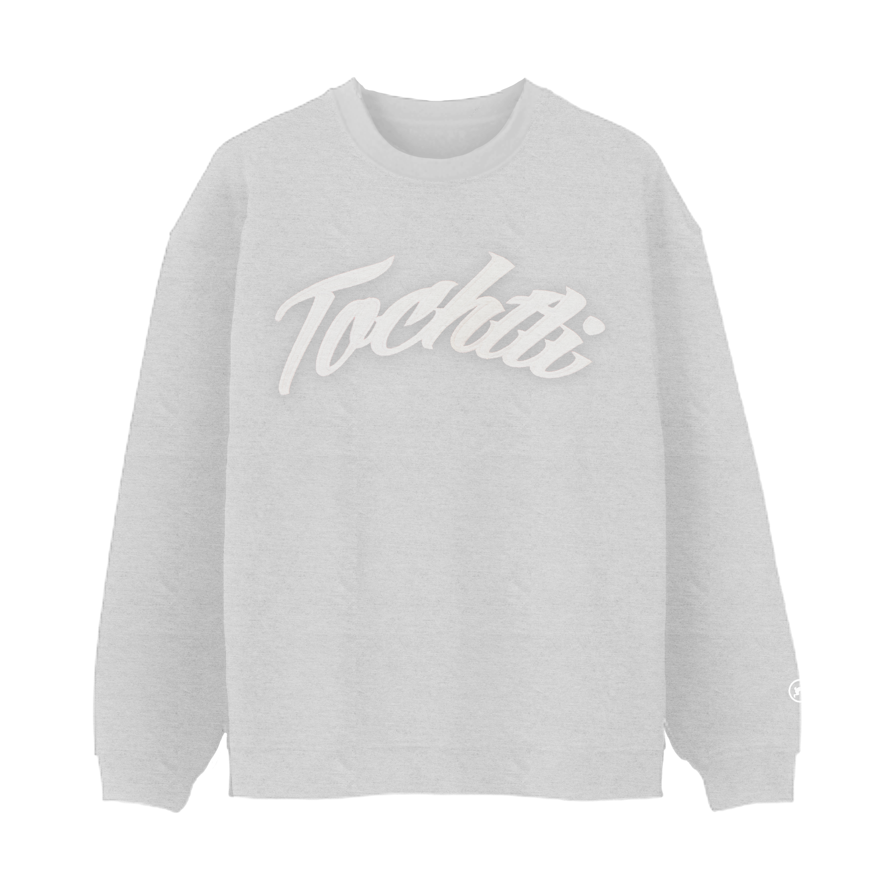 Crewneck - Unisex Embroidered Tochtli logo grey