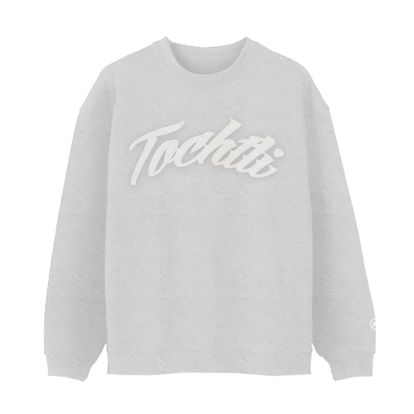 Crewneck - Unisex Embroidered Tochtli logo grey