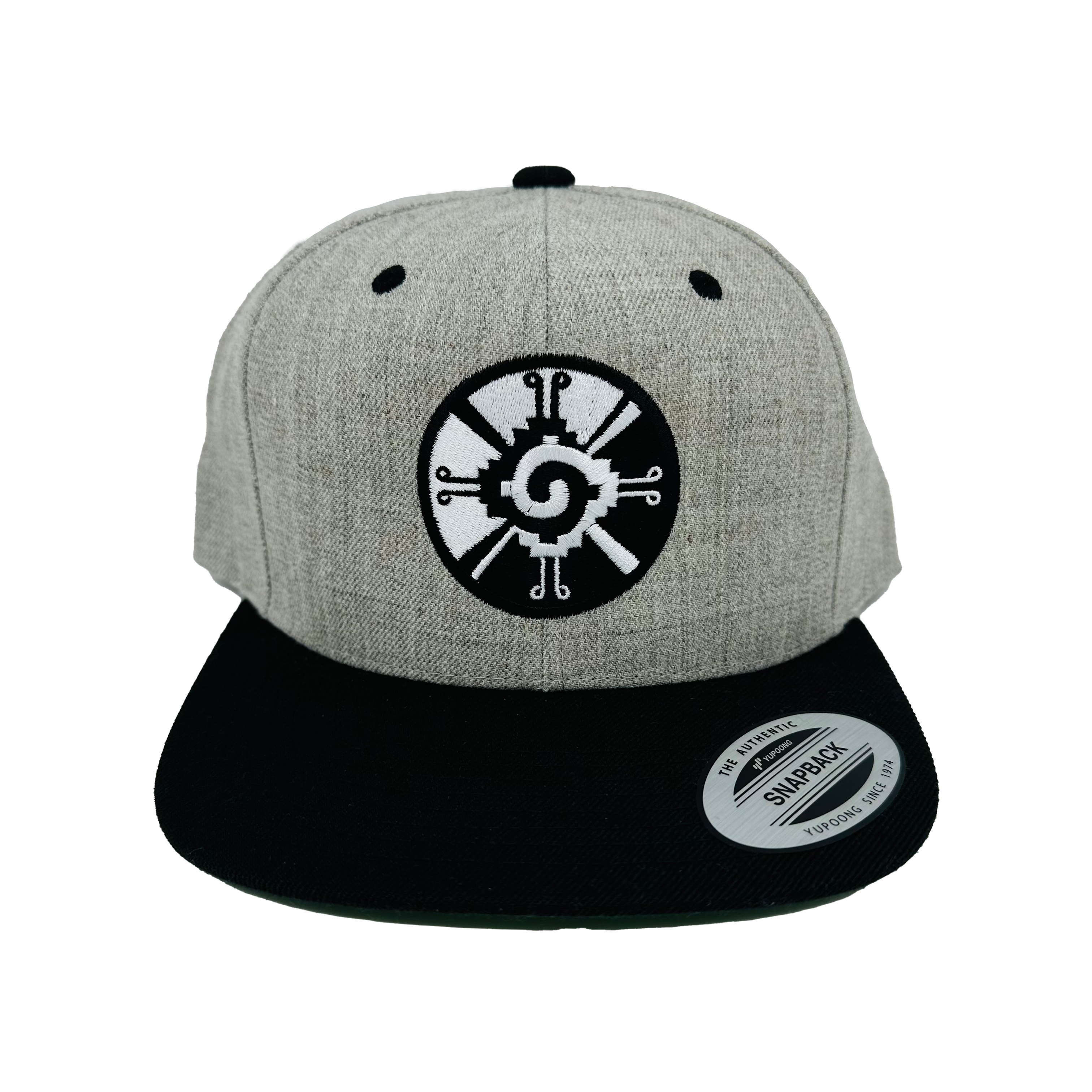 Snapback Hats - Hunab Ku Grey n black