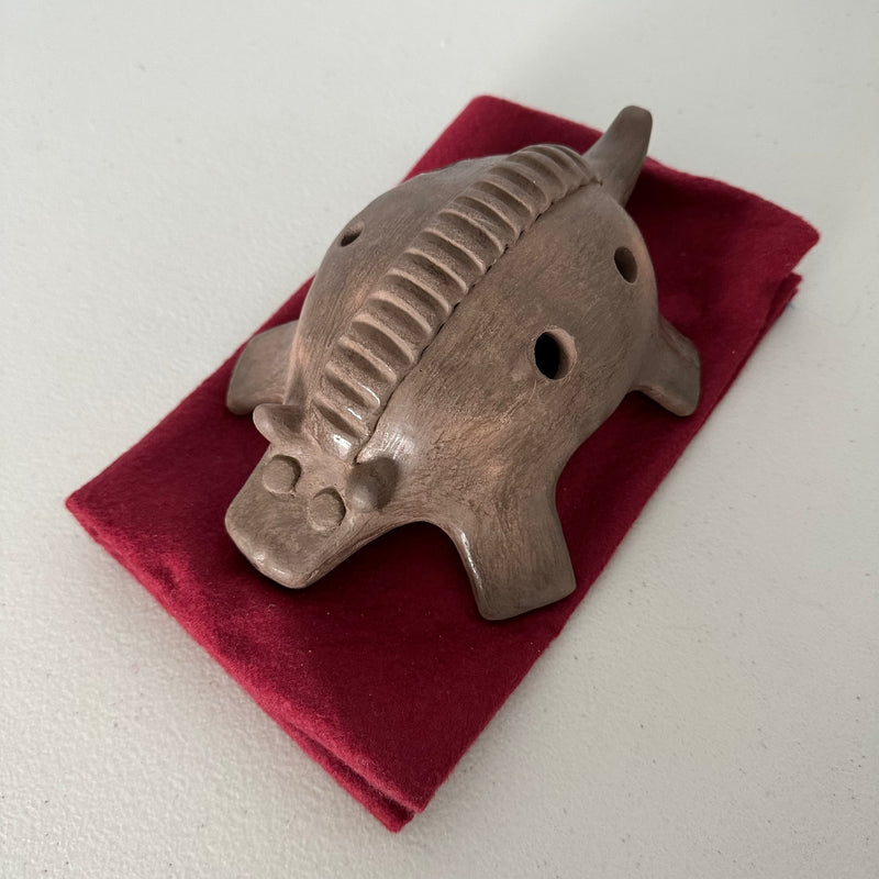 Clay Flute Aztec Pre Colombian