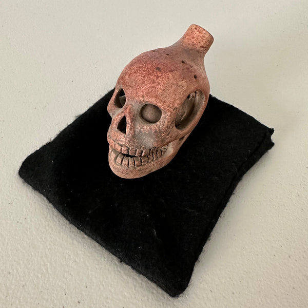 Clay Flute - Aztec Pre-Colombian Death whistle