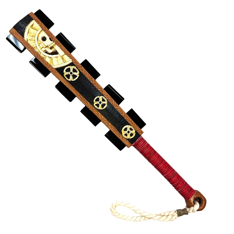 Macuahuitl (Aztec Club) 27” Gold Teotihuacan