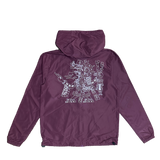 Windbreaker - Quetzalcoatl 2 - Maroon - Full-Zip