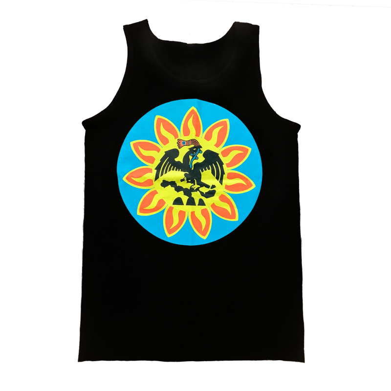 Tank Top - Mexica Flag - Black