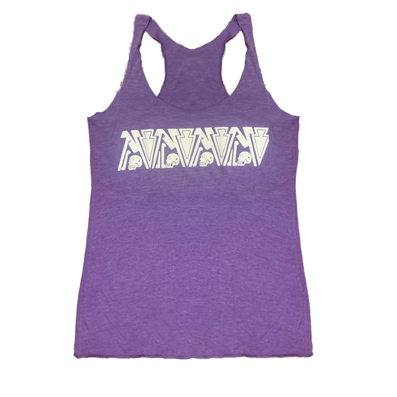 Tank Top Ladies Flowy Razor Back Mictlan Purple