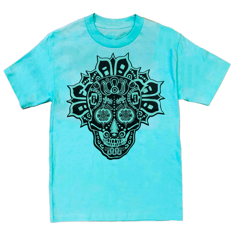 Top - Miquiztli (Skull) - Celadon