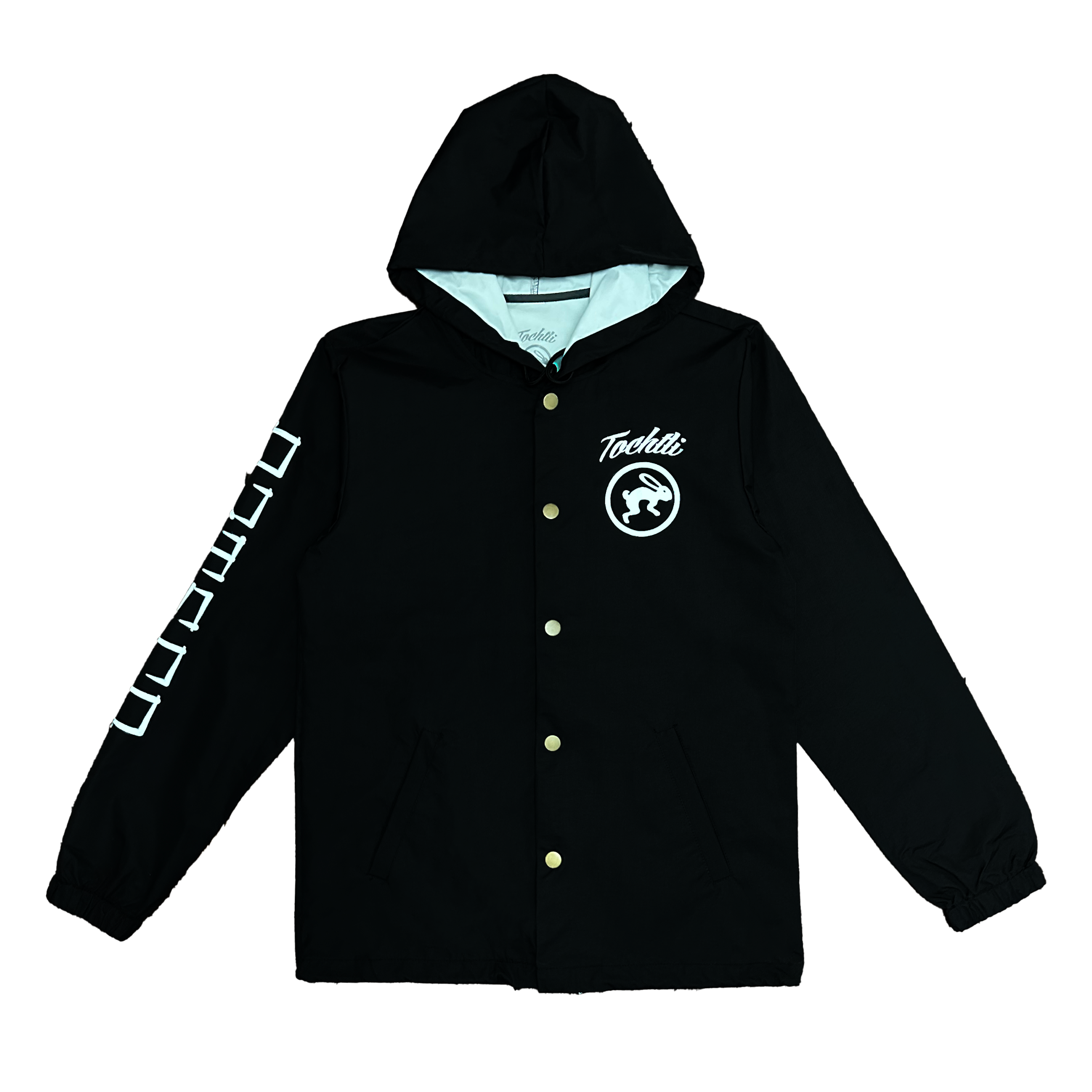 Windbreaker - Aztec Calendar - black - Button Up