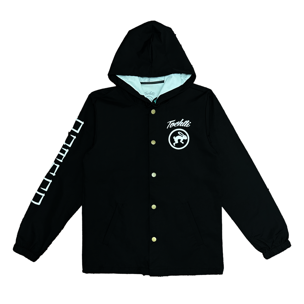 Windbreaker Aztec Calendar black button up