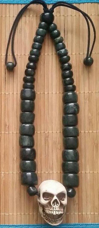 Necklace - Guatamala Jade & Skull
