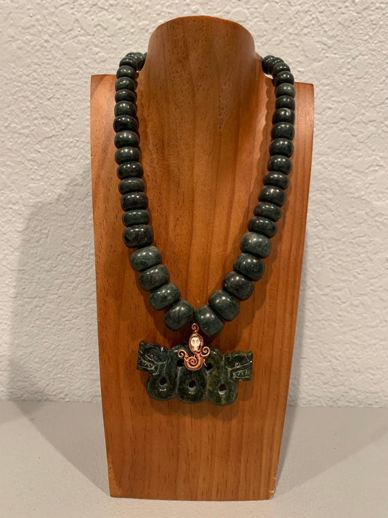 Necklace - Guatamala Jade Quetzalcoatl 20