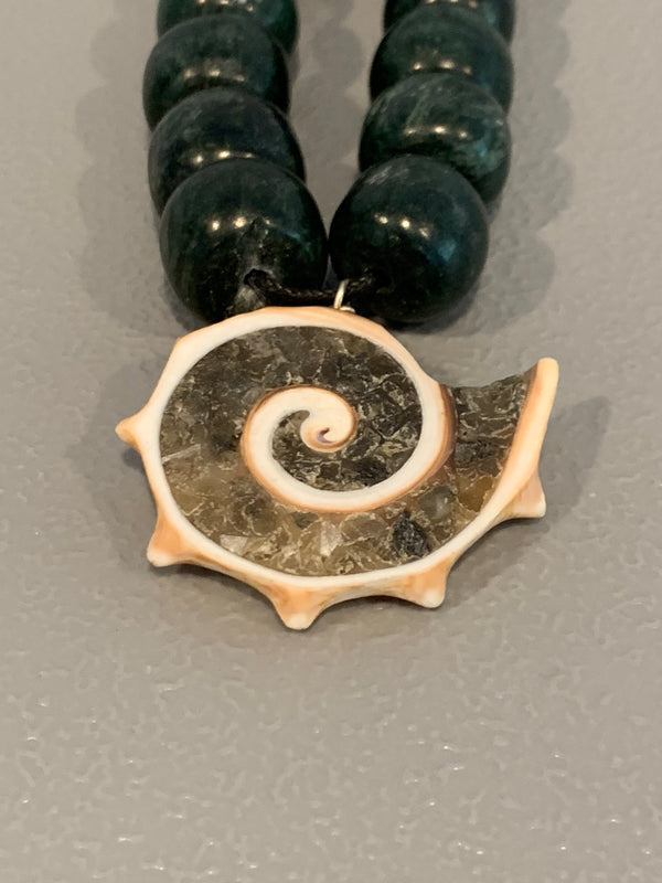 Necklace - Guatamala Jade & Caracol