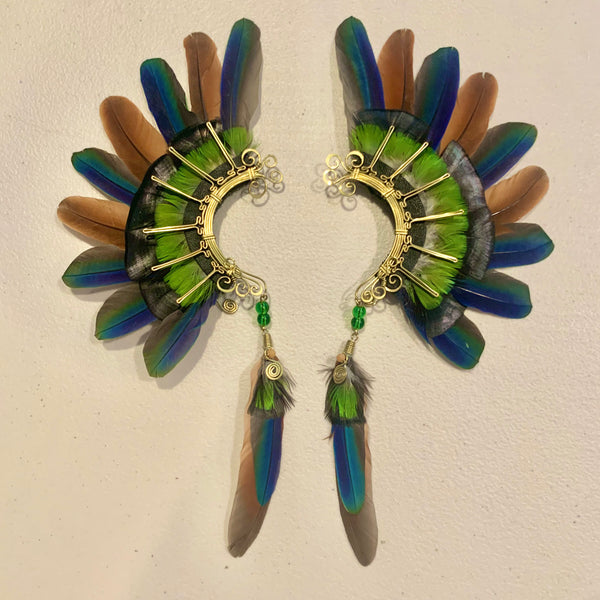 Feather wing cuff Earrings 765