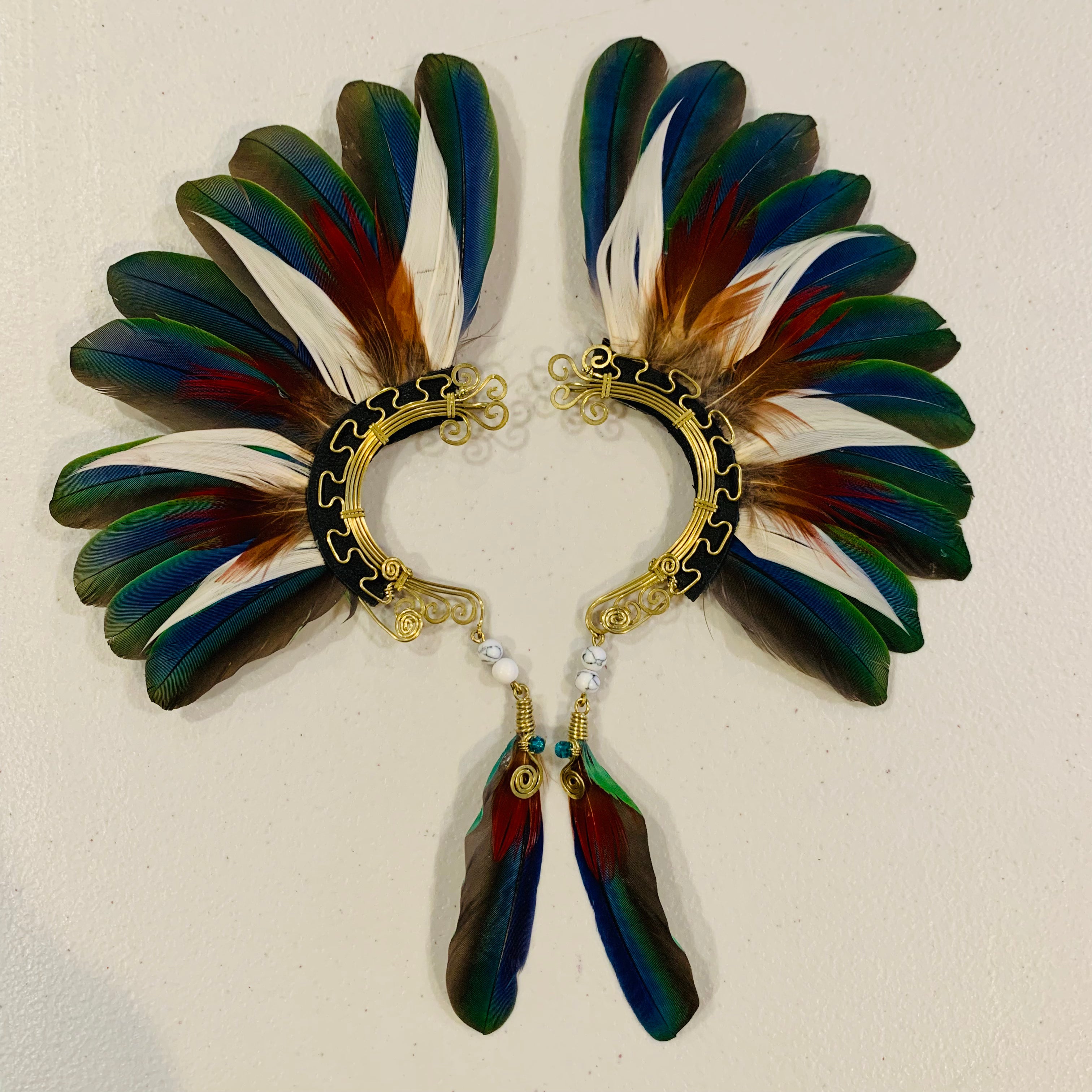 Feather wing cuff Earrings 873